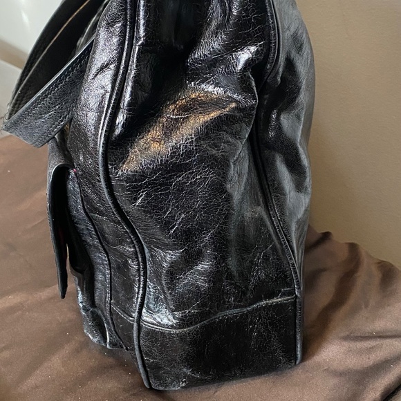 Coach Poppy 17924 Camelia Leather Pushlock Tote - Picture 4 of 15